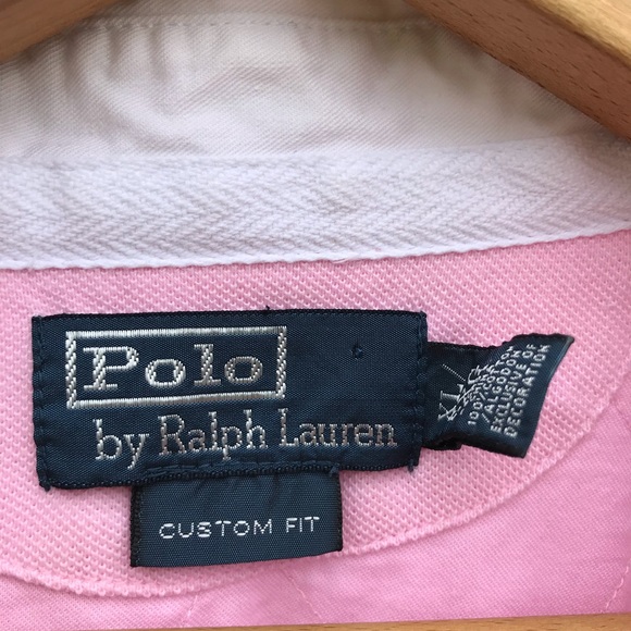 Polo Ralph Lauren Pink XL Custom Fit Shirt - Picture 3 of 7